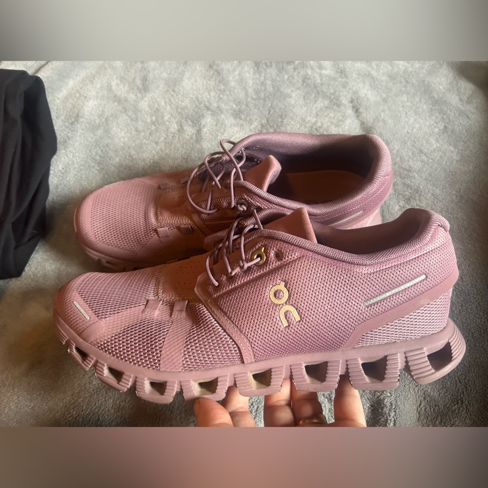 On athletic shoes